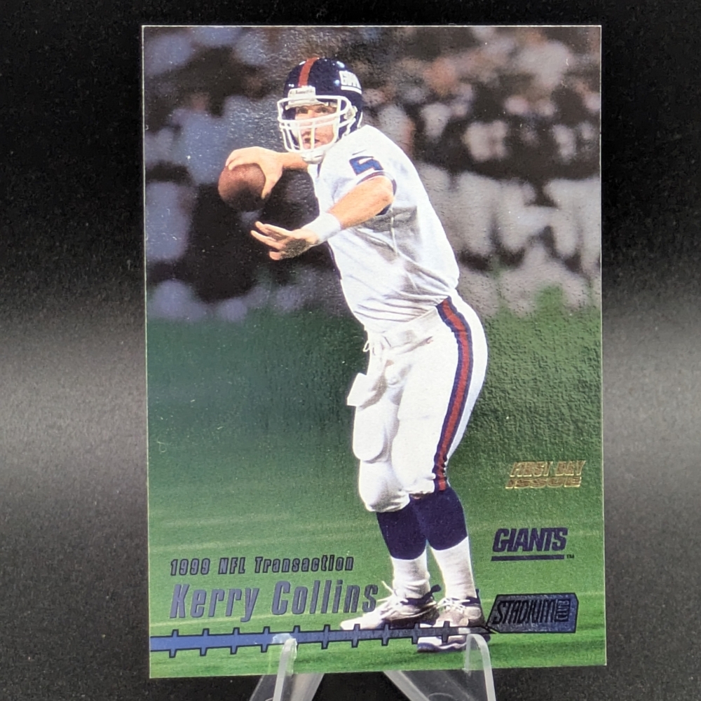1999 Topps Stadium Club First Day Issue 1st Day Kerry Collins #185 Giants # /150